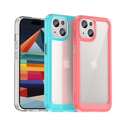 iPhone 15 Outer Space reinforced case with flexible frame - transparent_5