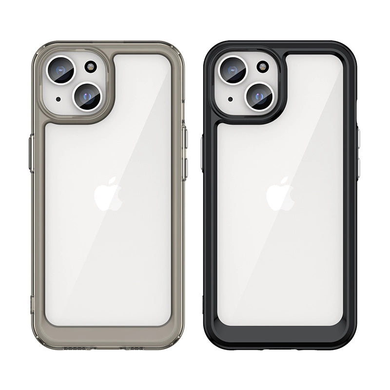 Outer Space reinforced case with flexible frame for iPhone 15 - red_2