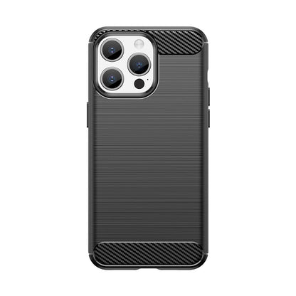 Flexible carbon pattern case for iPhone 15 Pro Max Carbon Case - black_0
