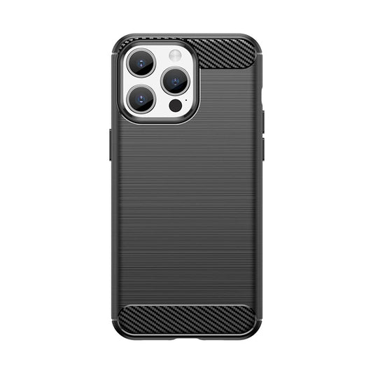 Flexible carbon pattern case for iPhone 15 Pro Max Carbon Case - black_0