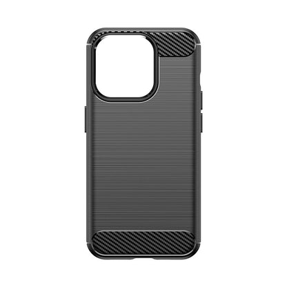 Flexible carbon pattern case for iPhone 15 Pro Carbon Case - black_1