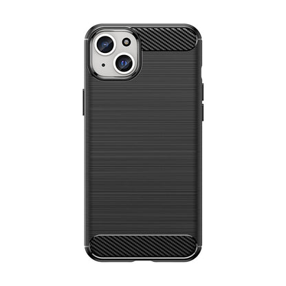 Flexible carbon pattern case for iPhone 15 Plus Carbon Case - black_0