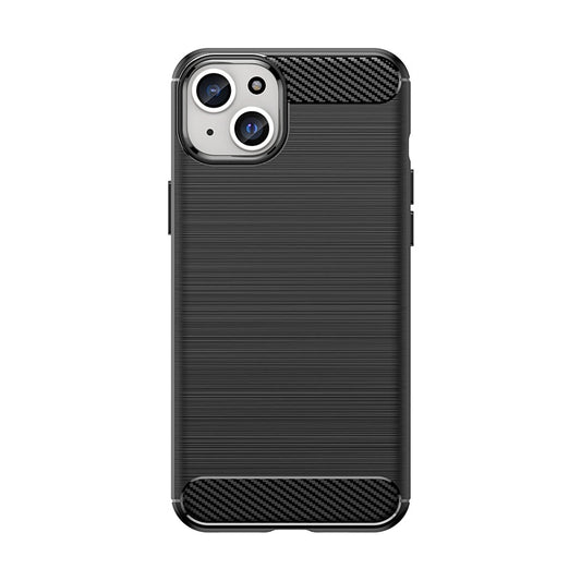 Flexible carbon pattern case for iPhone 15 Plus Carbon Case - black_0