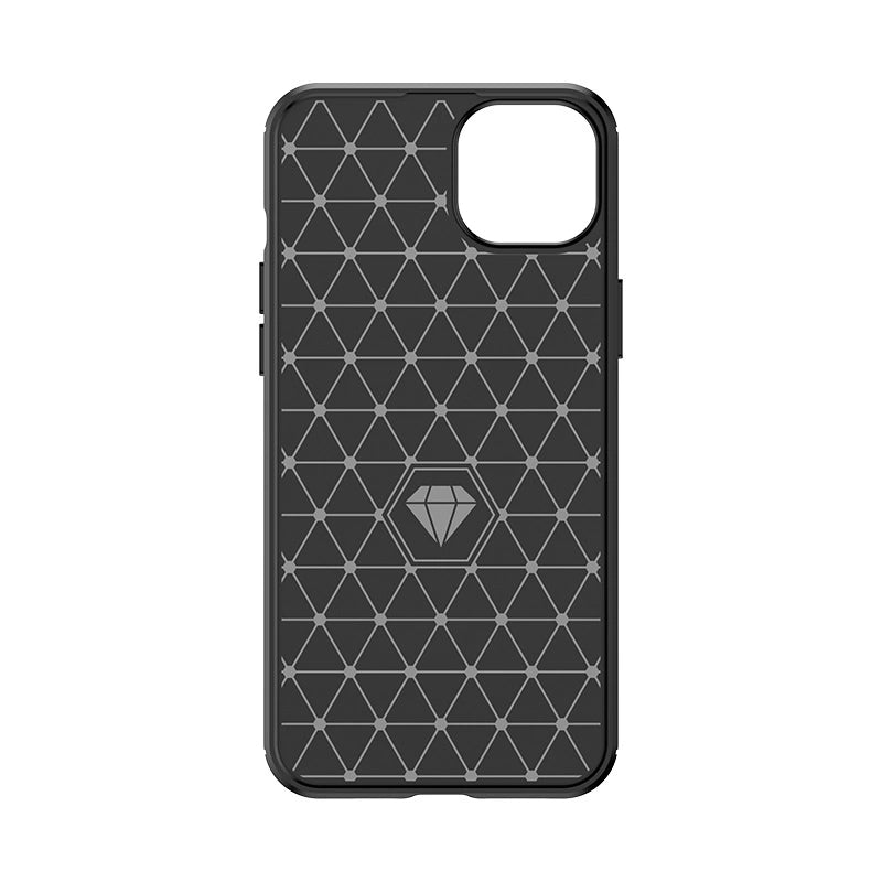 Flexible carbon pattern case for iPhone 15 Plus Carbon Case - black_2