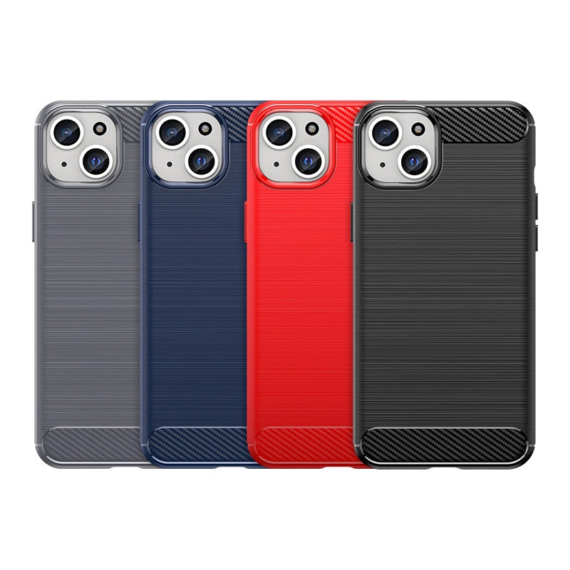 Flexible carbon pattern case for iPhone 15 Plus Carbon Case - black_7