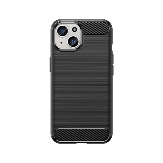 Flexible Carbon Case with carbon pattern for iPhone 15 - black_0