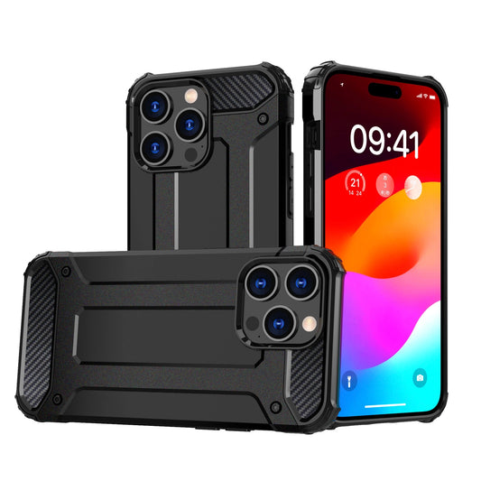 iPhone 15 Pro Hybrid Armor case - black_0
