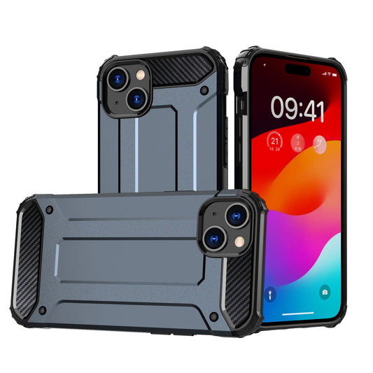 iPhone 15 Plus Hybrid Armor case - blue_0