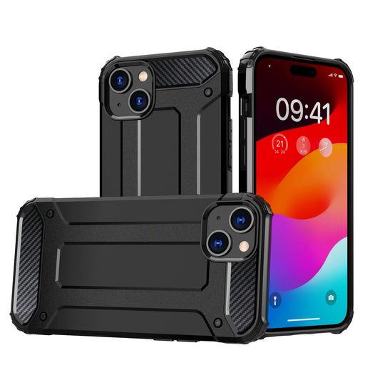 iPhone 15 Plus Hybrid Armor case - black_0