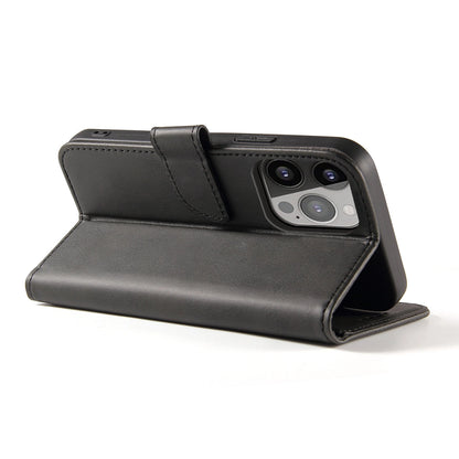 Wallet Case with Stand for iPhone 15 Pro Magnet Case - Black_2
