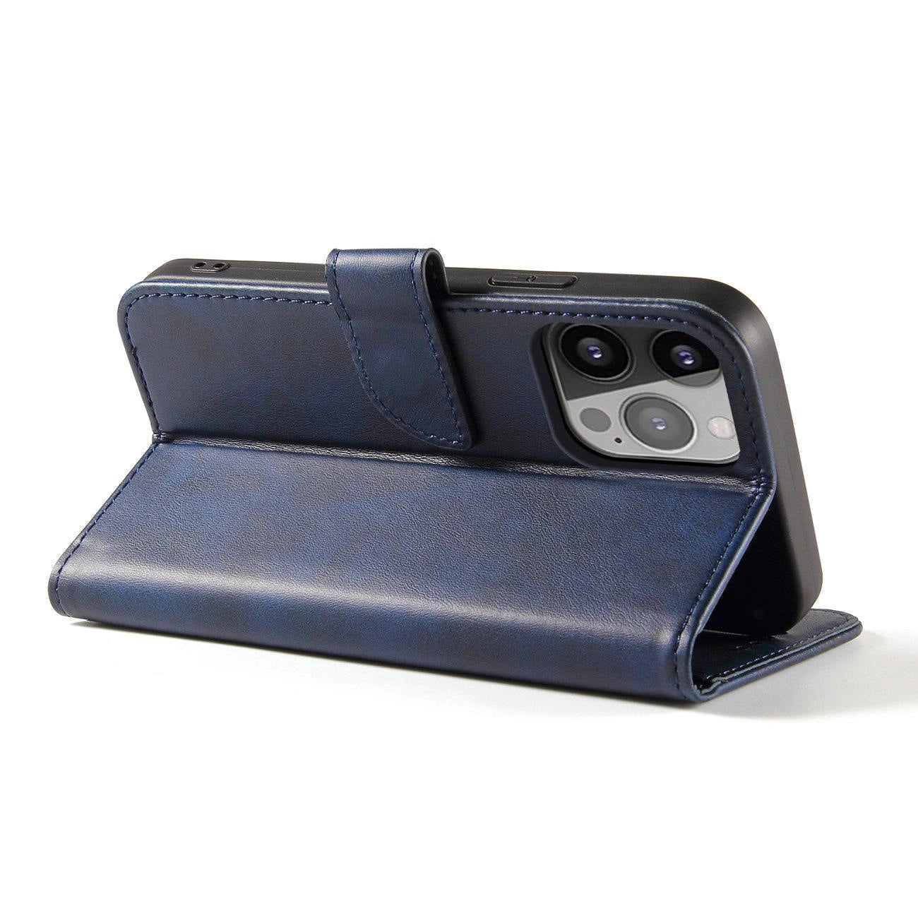 Wallet Case with Stand for iPhone 15 Plus Magnet Case - blue_2