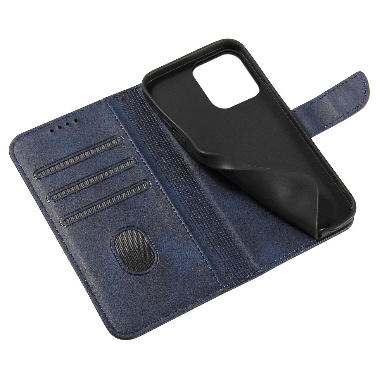 Wallet Case with Stand for iPhone 15 Plus Magnet Case - blue_5