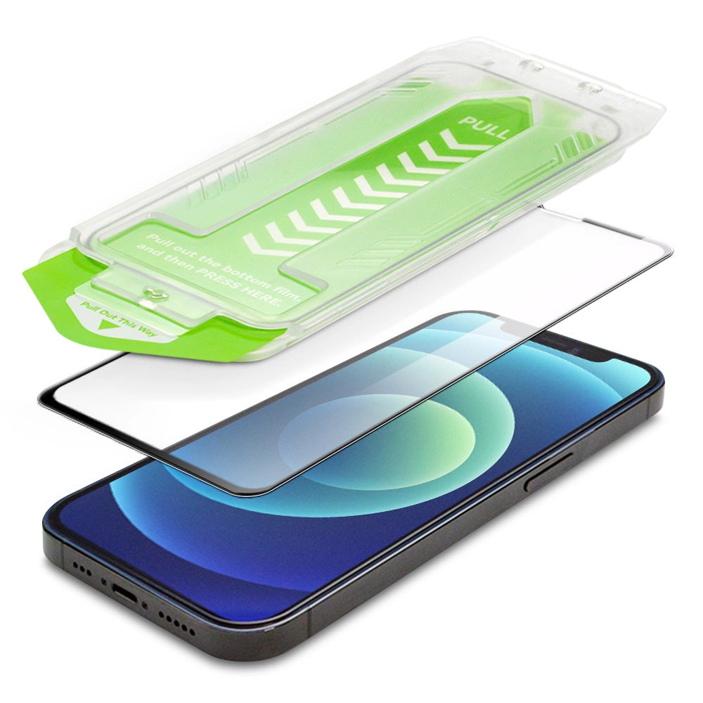 9H tempered glass with mounting frame for iPhone 14 Pro Max Wozinsky Premium Glass - black_2