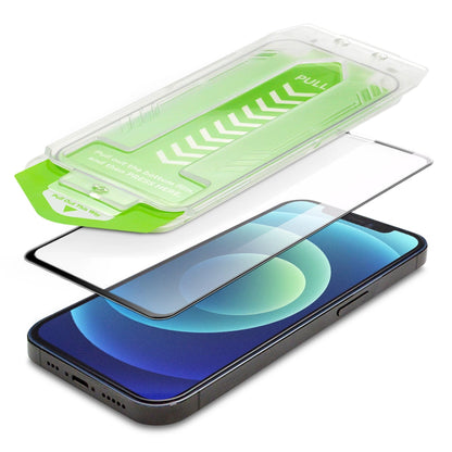 9H tempered glass with mounting frame for iPhone 14 Pro Max Wozinsky Premium Glass - black_2