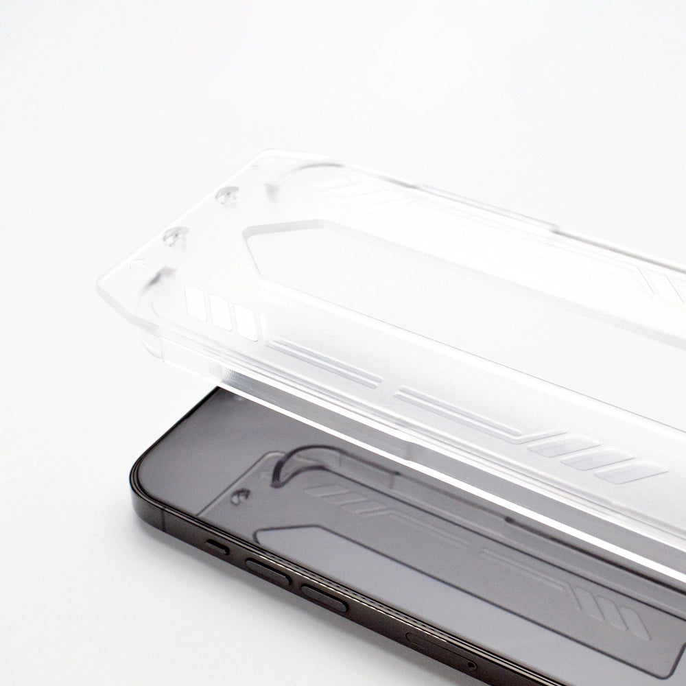 9H tempered glass with mounting frame for iPhone 14 Wozinsky Premium Glass - black_9