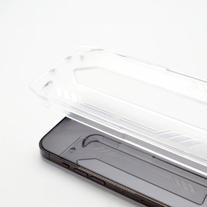 9H tempered glass with mounting frame for iPhone 15 Plus Wozinsky Premium Glass - black_7