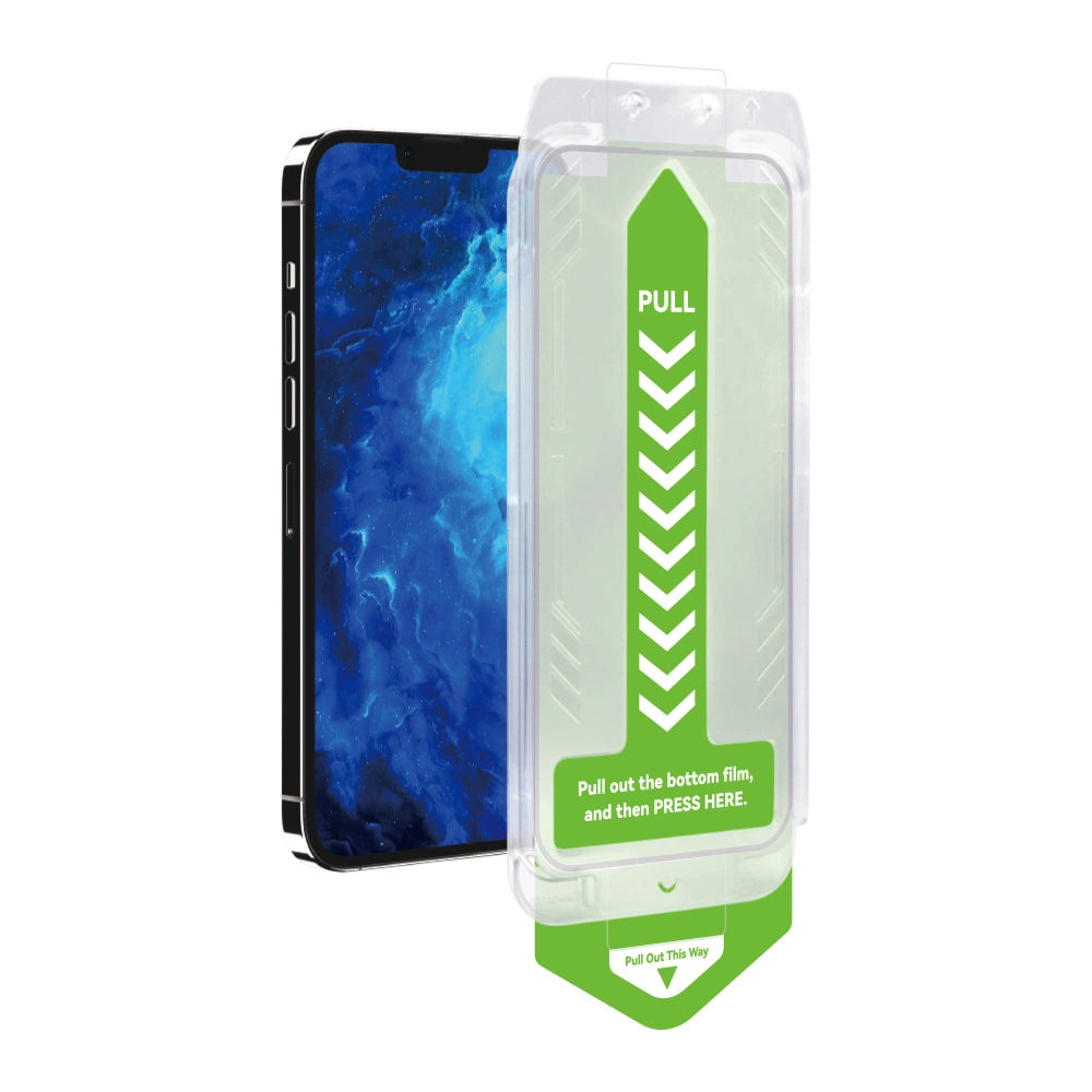 9H tempered glass with mounting frame for iPhone 15 Plus Wozinsky Premium Glass - black_1
