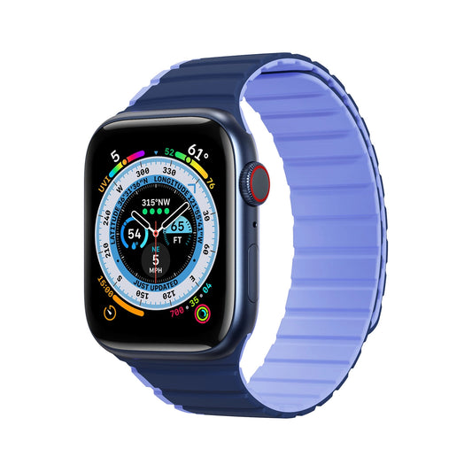Magnetic Apple Watch Ultra, SE, 9, 8, 7, 6, 5, 4, 3, 2, 1 (49, 45, 44, 42 mm) Dux Ducis Strap (LD Version) - Blue_0