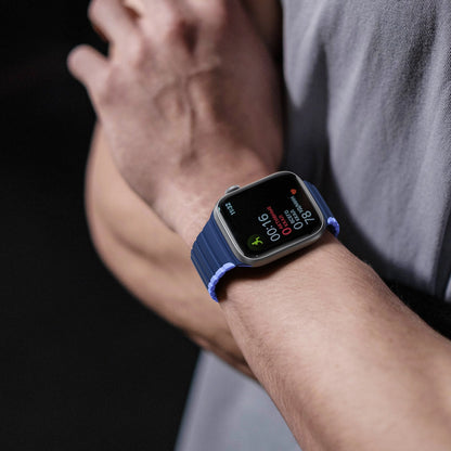 Magnetic Apple Watch Ultra, SE, 9, 8, 7, 6, 5, 4, 3, 2, 1 (49, 45, 44, 42 mm) Dux Ducis Strap (LD Version) - Blue_5
