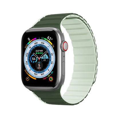 Magnetic Apple Watch SE, 9, 8, 7, 6, 5, 4, 3, 2, 1 (41, 40, 38 mm) Dux Ducis Strap (LD Version) - green_0