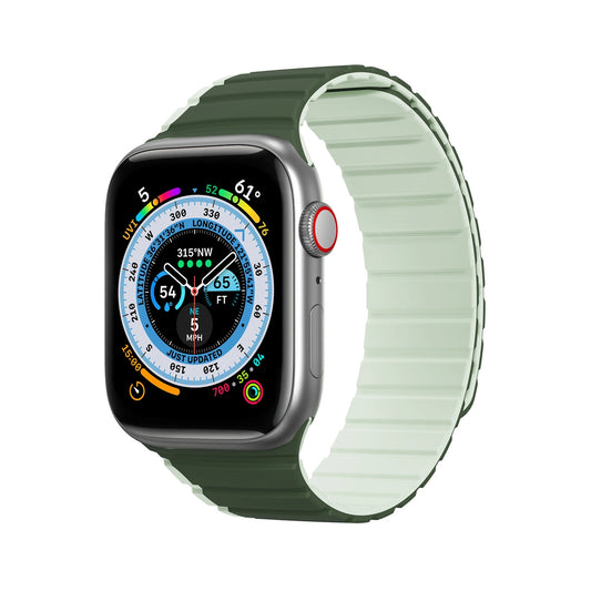 Magnetic Apple Watch SE, 9, 8, 7, 6, 5, 4, 3, 2, 1 (41, 40, 38 mm) Dux Ducis Strap (LD Version) - green_0