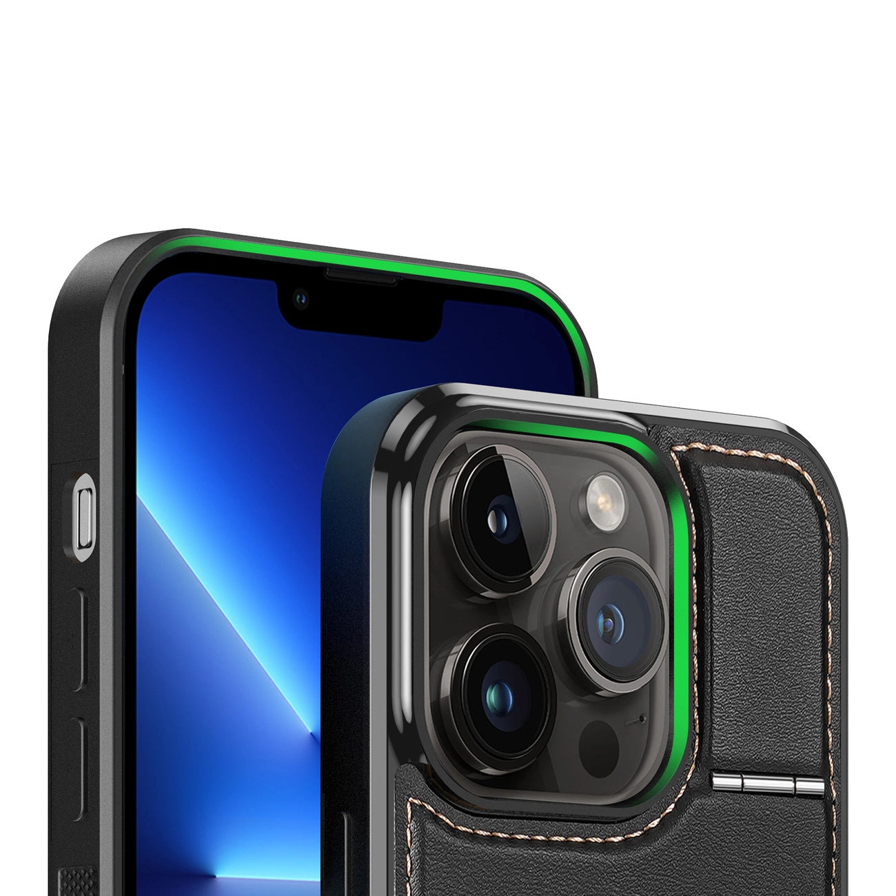 3in1 Wallet Case with Stand for iPhone 13 Pro MagSafe RFID Blocker Dux Ducis Rafi Mag - Black_14