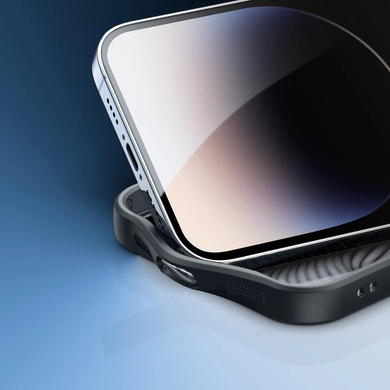Armored case for iPhone 14 Pro compatible with MagSafe Dux Ducis Aimo Mag - black_9