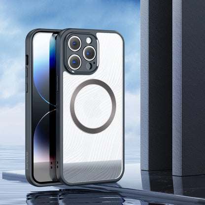 Armored case for iPhone 14 Pro compatible with MagSafe Dux Ducis Aimo Mag - black_2