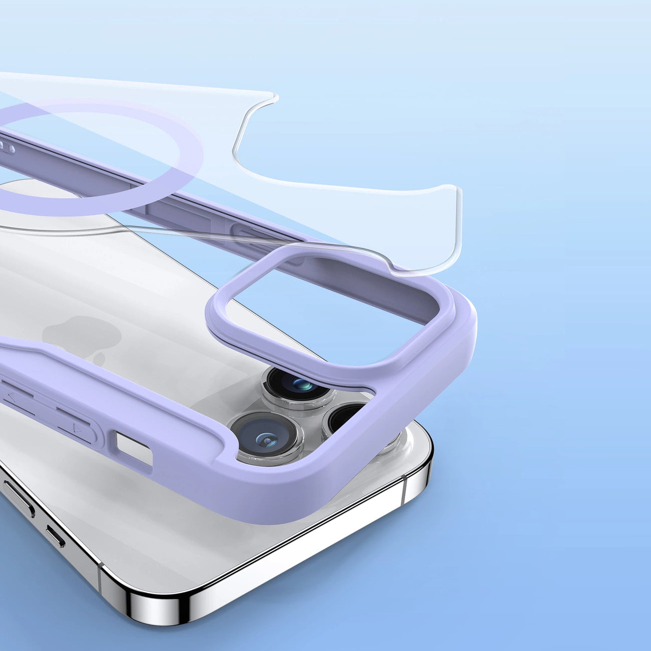iPhone 15 Pro Max Magnetic MagSafe Flip Case Dux Ducis Skin X Pro - Purple_11