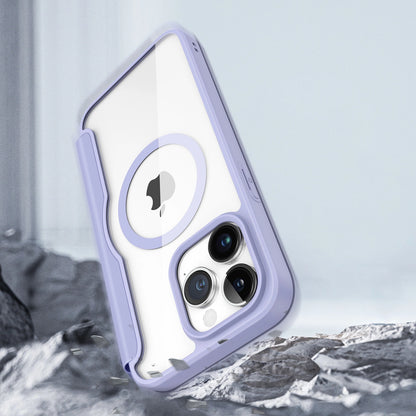 iPhone 15 Pro Max Magnetic MagSafe Flip Case Dux Ducis Skin X Pro - Purple_12