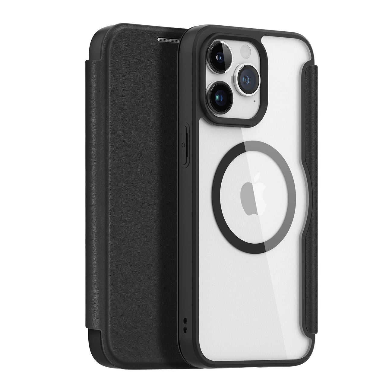 Dux Ducis Skin X Pro Magnetic Flip MagSafe Case iPhone 15 Pro Max - Black_0