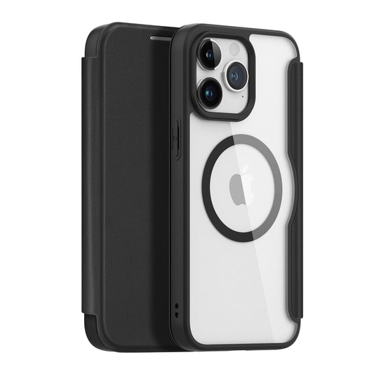 Dux Ducis Skin X Pro Magnetic Flip MagSafe Case iPhone 15 Pro Max - Black_0