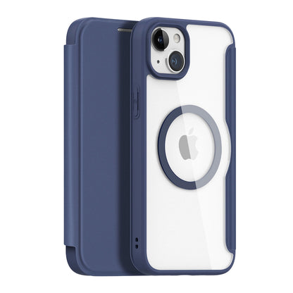 Dux Ducis Skin X Pro Magnetic Flip MagSafe Case iPhone 15 Plus - Blue_0