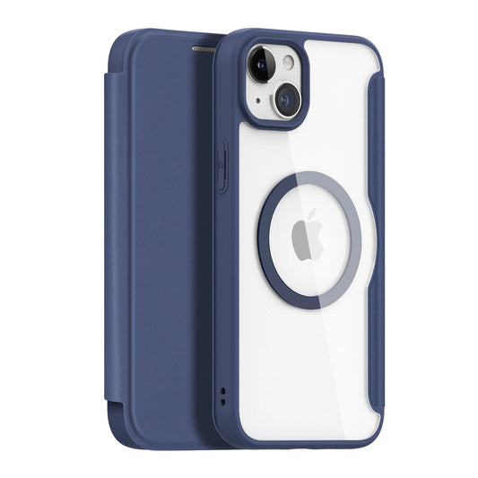 Dux Ducis Skin X Pro Magnetic Flip MagSafe Case iPhone 15 Plus - Blue_0