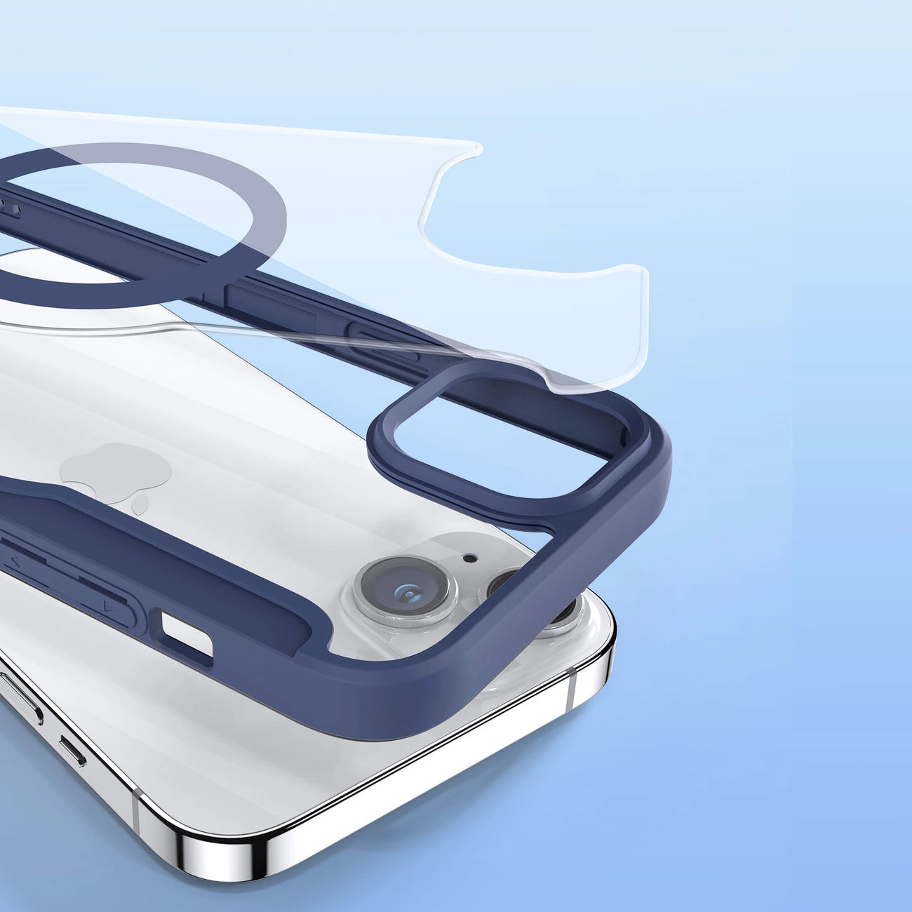 Dux Ducis Skin X Pro Magnetic Flip MagSafe Case iPhone 15 Plus - Blue_11