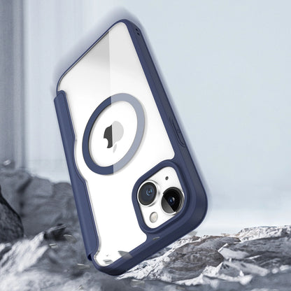 Dux Ducis Skin X Pro Magnetic Flip MagSafe Case iPhone 15 Plus - Blue_12