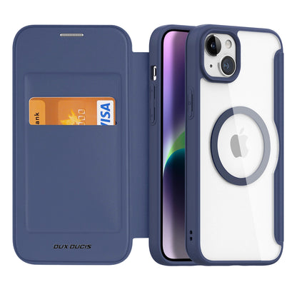 Dux Ducis Skin X Pro Magnetic Flip MagSafe Case iPhone 15 Plus - Blue_1