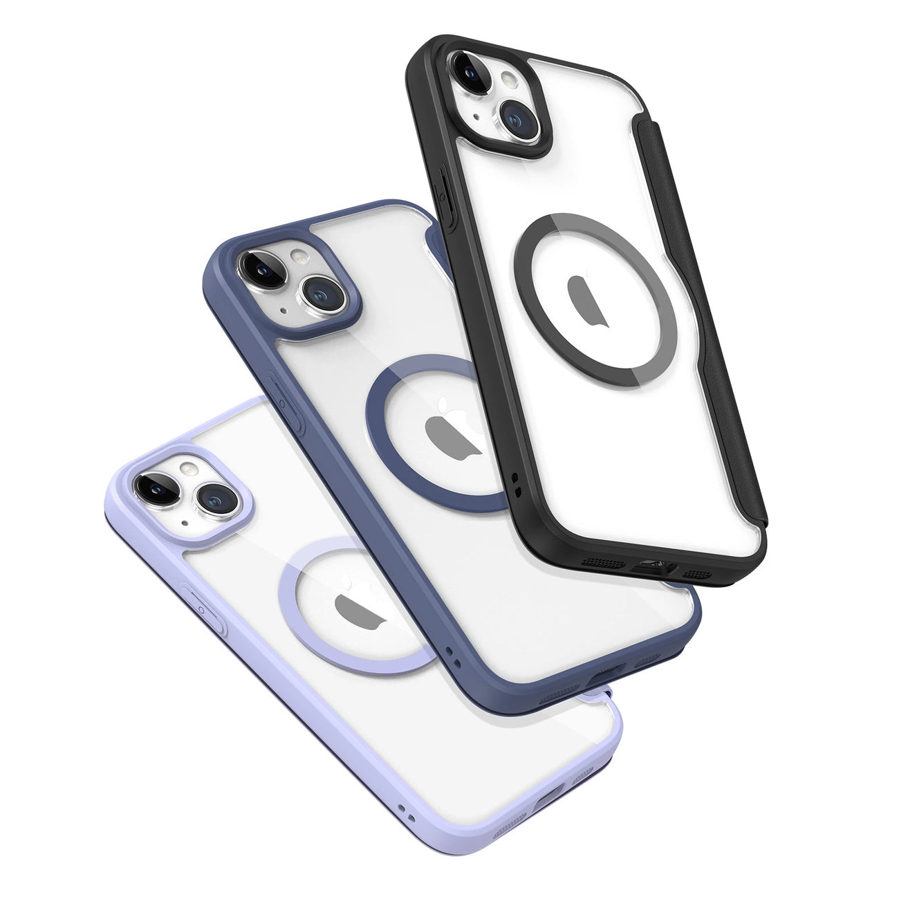 Dux Ducis Skin X Pro Magnetic Flip MagSafe Case iPhone 15 Plus - Blue_2