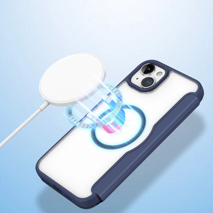 Dux Ducis Skin X Pro Magnetic Flip MagSafe Case iPhone 15 Plus - Blue_8