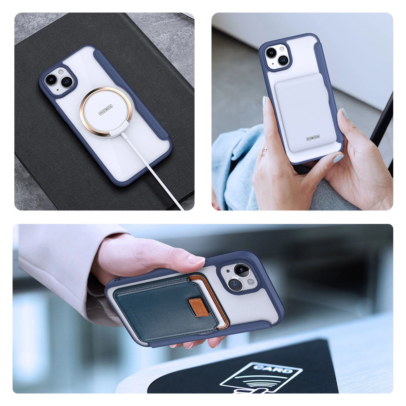 Dux Ducis Skin X Pro Magnetic Flip MagSafe Case iPhone 15 Plus - Blue_9