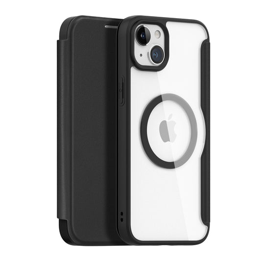 Dux Ducis Skin X Pro Magnetic Flip MagSafe Case iPhone 15 Plus - Black_0