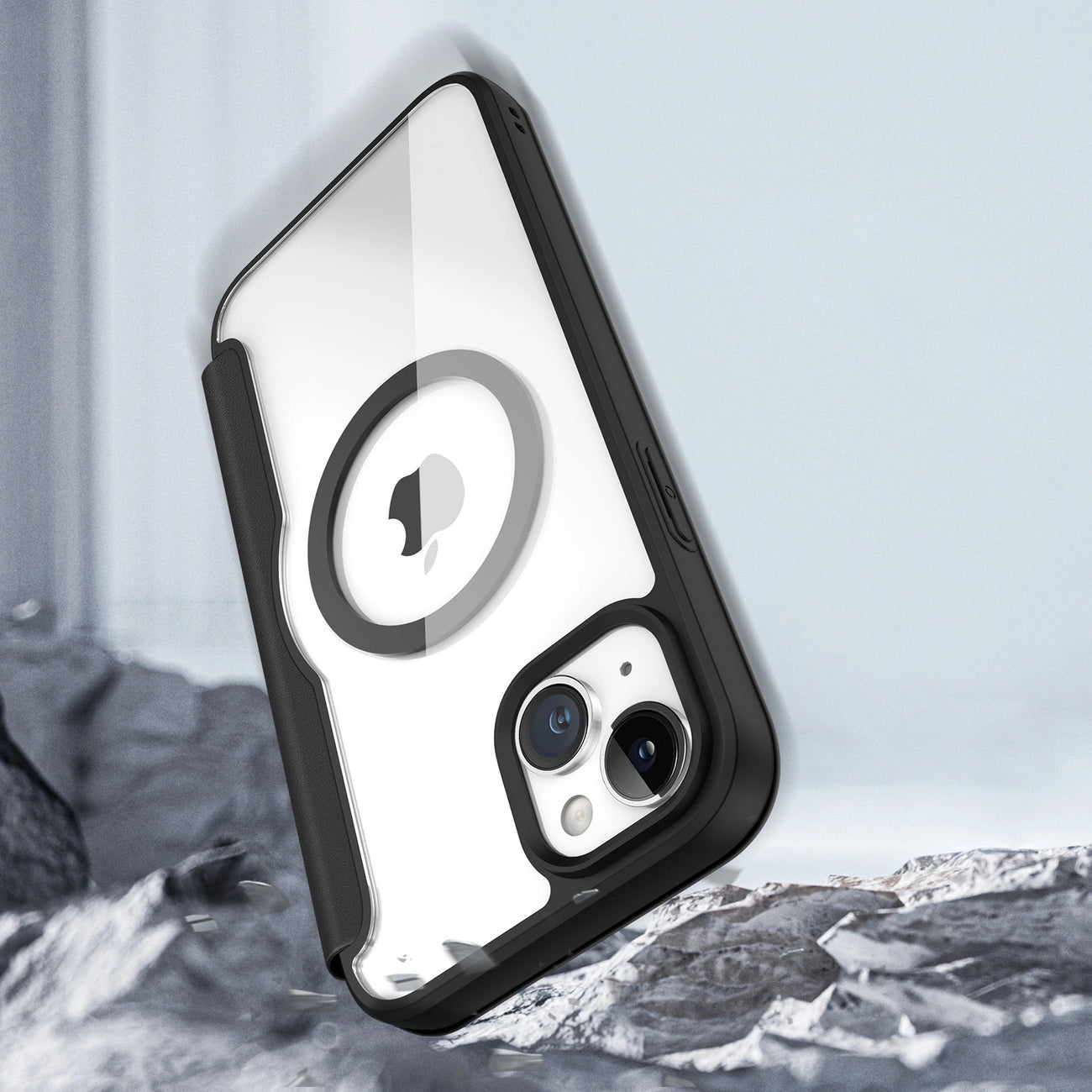 Dux Ducis Skin X Pro Magnetic Flip MagSafe Case iPhone 15 Plus - Black_12