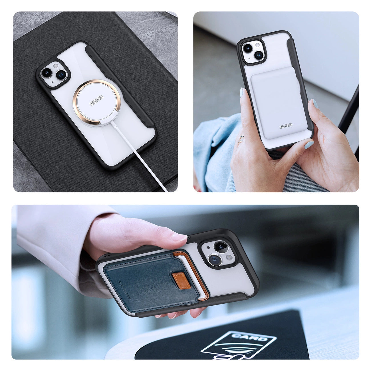 Dux Ducis Skin X Pro Magnetic Flip MagSafe Case iPhone 15 Plus - Black_9