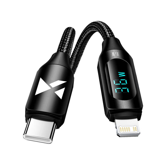 Wozinsky WUCLC2 Lightning - USB-C 36W 480Mb/s cable 2m with display - black_0