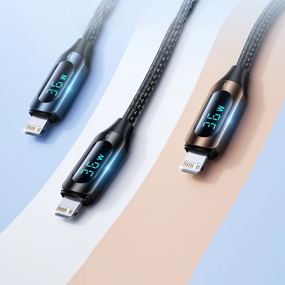 Wozinsky WUCLC2 Lightning - USB-C 36W 480Mb/s cable 2m with display - black_3