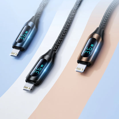 Wozinsky WUCLC2 Lightning - USB-C 36W 480Mb/s cable 2m with display - black_3