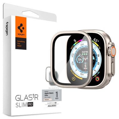 Spigen Glas.tR Slim Pro Tempered Glass for Apple Watch Ultra (49mm) - Beige_0