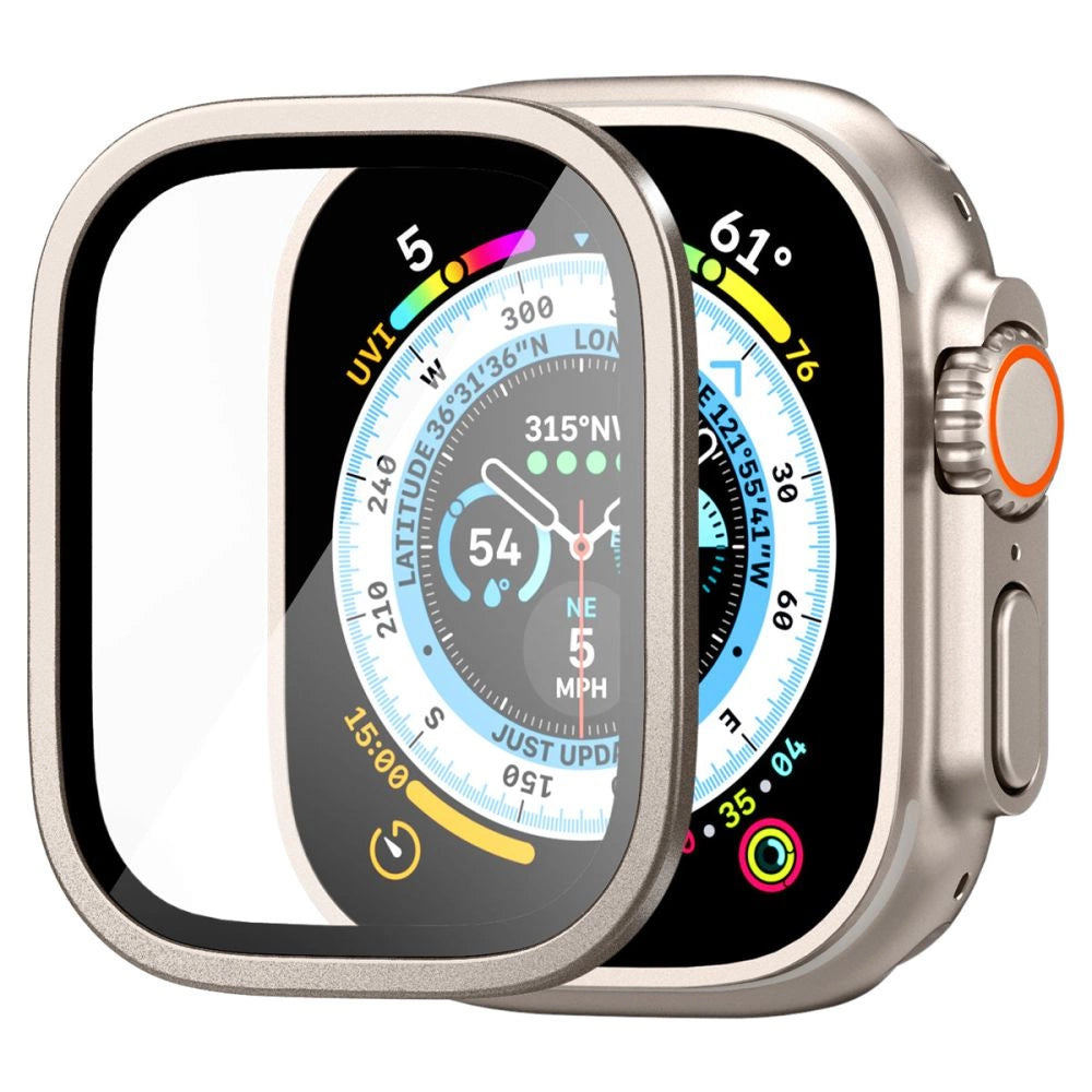 Spigen Glas.tR Slim Pro Tempered Glass for Apple Watch Ultra (49mm) - Beige_9