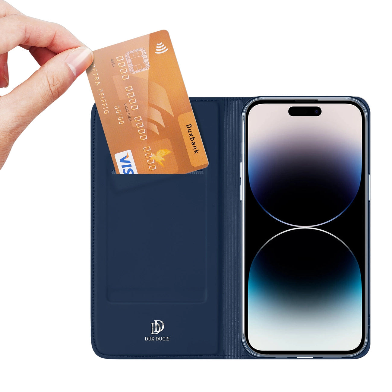 Dux Ducis Skin Pro Wallet Case for iPhone 15 Pro Max - Blue_0