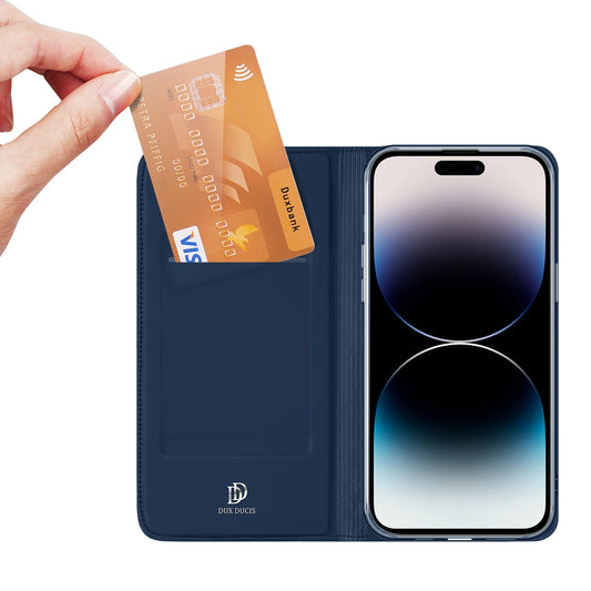 Dux Ducis Skin Pro Wallet Case for iPhone 15 Pro Max - Blue_0